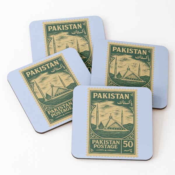 Item preview, Vintage Pakistan Stamp – Faisal Mosque Islamabad Design designed and sold by Travellerz.