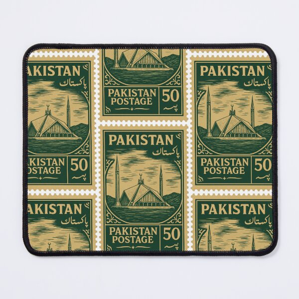 Item preview, Vintage Pakistan Stamp – Faisal Mosque Islamabad Design designed and sold by Travellerz.