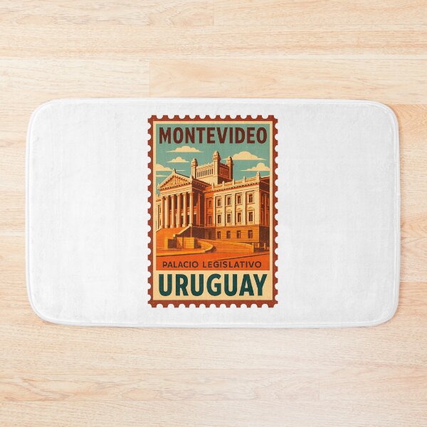 Item preview, Montevideo Legislative Palace Vintage Postage Stamp Uruguay designed and sold by CleanQuotes.