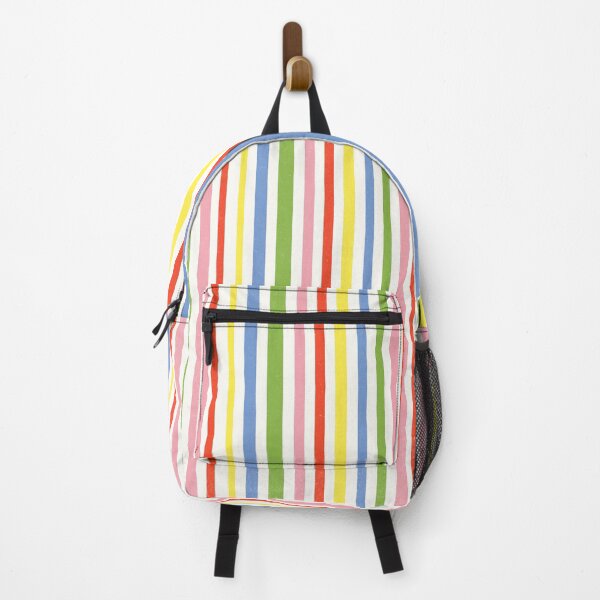 Item preview, Rainbow Pop Candy Stripes - Multicolor Vertical Lines on Cream designed and sold by trajeado14.