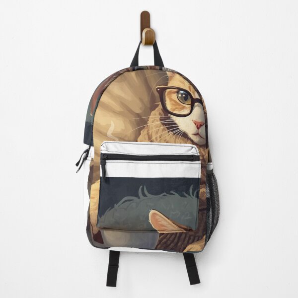 Item preview, Ginger Cat in a Scarf and Glasses designed and sold by Mohamed Ramadan.