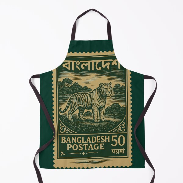 Item preview, Vintage Bangladesh Stamp – Bengal Tiger & Sundarbans Design designed and sold by Travellerz.