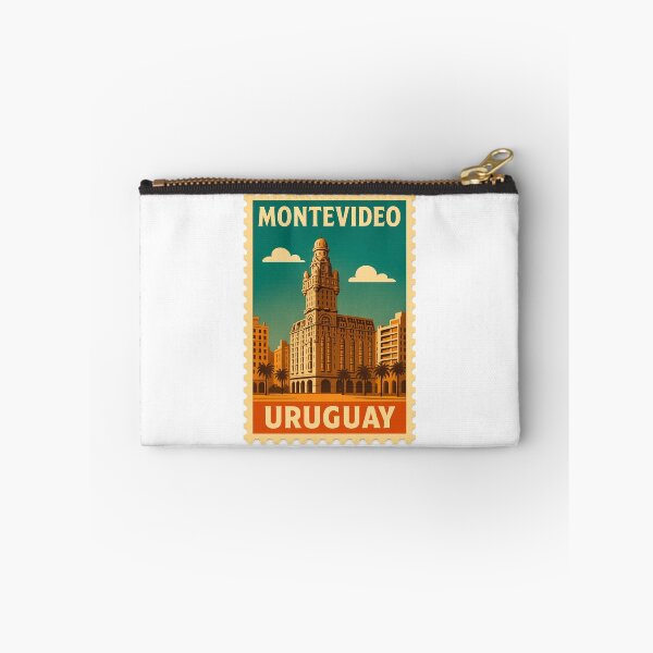 Item preview, Montevideo Palacio Salvo Vintage Postage Stamp Illustration designed and sold by CleanQuotes.