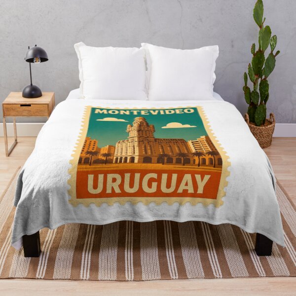 Item preview, Montevideo Palacio Salvo Vintage Postage Stamp Illustration designed and sold by CleanQuotes.
