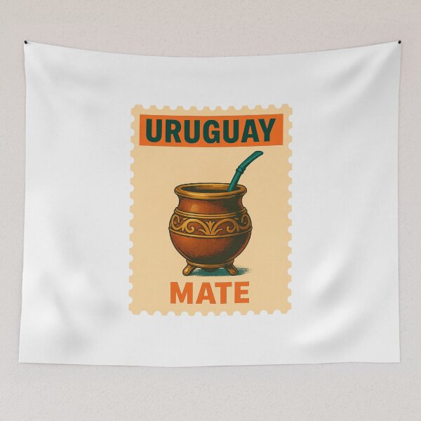 Item preview, Uruguay Matte Vintage Postage Stamp Illustration designed and sold by CleanQuotes.