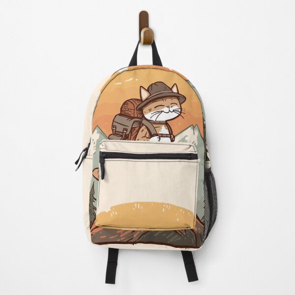 Item preview, Explorer Cat in Mountains - Adventure Paws designed and sold by sherifshaaban.
