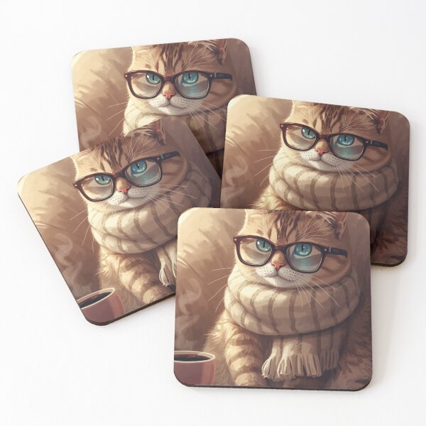 Item preview, Warm Winter Cat with Blue Eyes designed and sold by MH Digital Studio .
