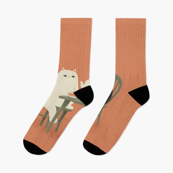 Item preview, Minimalist Cats Having Tea designed and sold by Rtymer.