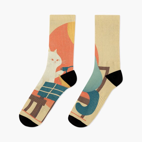 Item preview, Minimalist Cats Having Tea designed and sold by Rtymer.