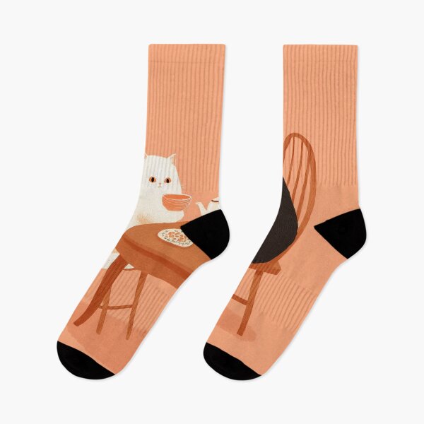 Item preview, Minimalist Cats Having Tea designed and sold by Rtymer.