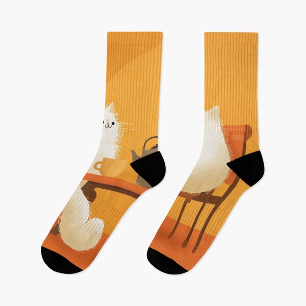 Item preview, Minimalist Cats Having Tea designed and sold by Rtymer.