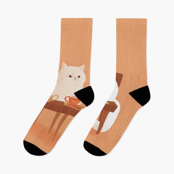 Item preview, Minimalist Cats Having Tea designed and sold by Rtymer.