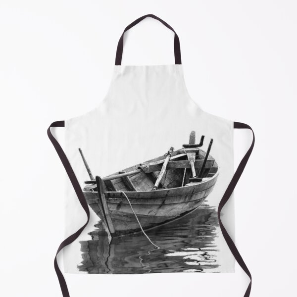 Item preview, Black White Row Boat Lake designed and sold by ChristinasMess.