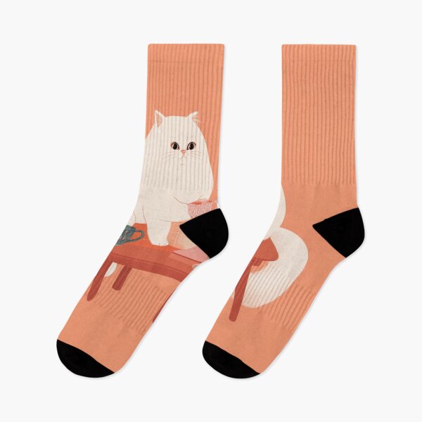Item preview, Minimalist Cats Having Tea designed and sold by Rtymer.