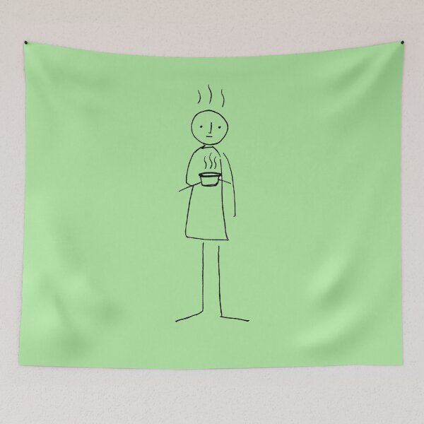 Item preview, Morning Brew Stick Figure — Minimal Coffee Doodle designed and sold by Pjotre7.