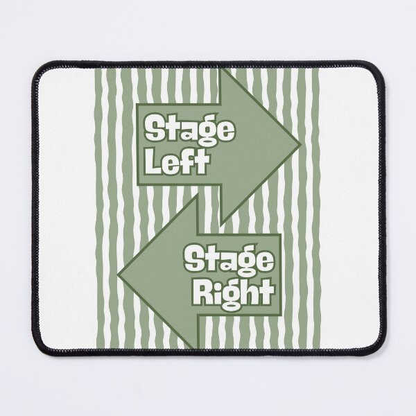 Item preview, Stage Left Stage Right in Sage Green designed and sold by Dondonmart.