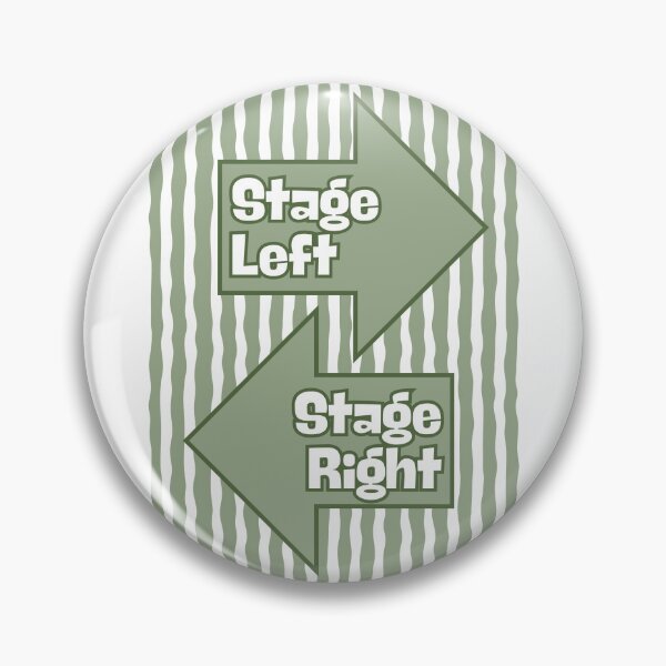 Item preview, Stage Left Stage Right in Sage Green designed and sold by Dondonmart.