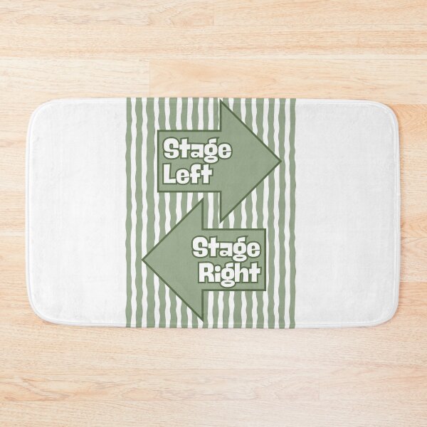 Item preview, Stage Left Stage Right in Sage Green designed and sold by Dondonmart.