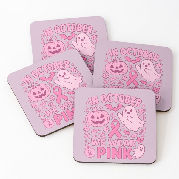 Item preview, In October We Wear Pink | Breast Cancer Awareness Month | Halloween Pink Design designed and sold by TrackinDaTrends.
