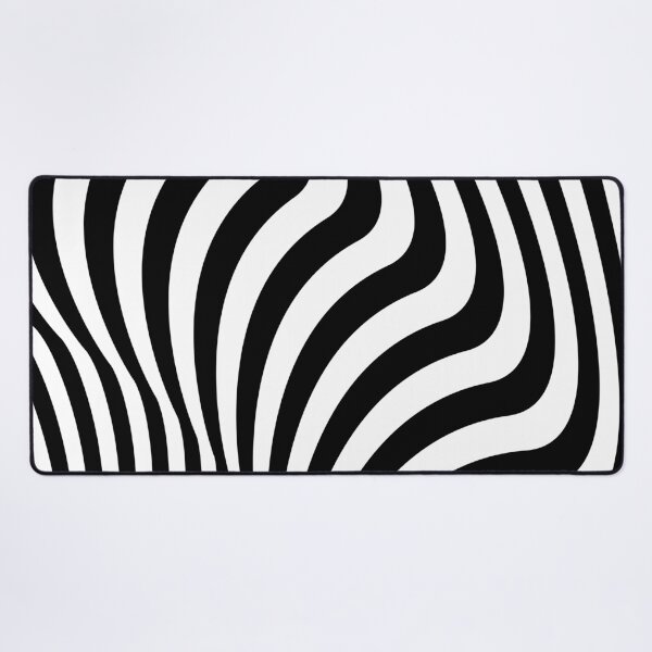 Item preview, Zebra Wavy Stripes Black And White designed and sold by TheCatmeow2000.