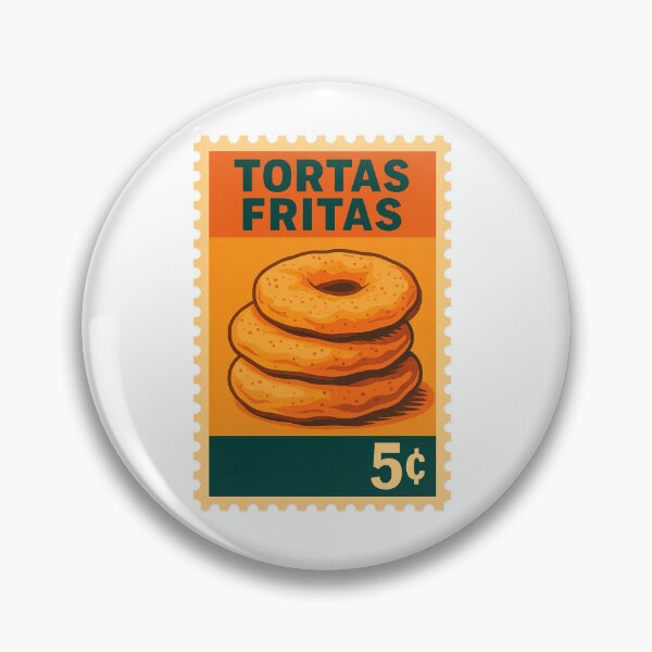 Item preview, Tortas Fritas Uruguay Vintage Postage Stamp Illustration designed and sold by CleanQuotes.
