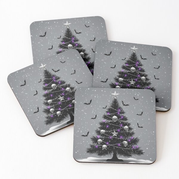 Item preview, Black Gothic Christmas Tree – Spooky Holiday Vibes designed and sold by DelyCada.