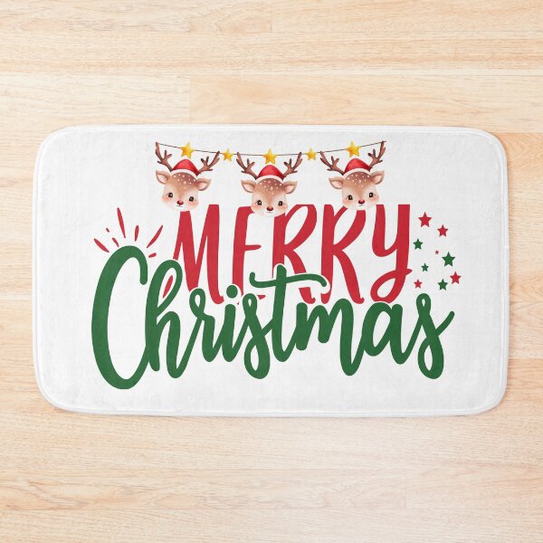 Item preview, MERRY CHRISTMAS EN CERF HAPPY designed and sold by Nanaluxestore.