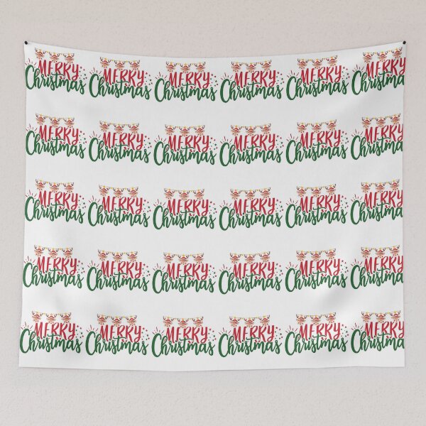 Item preview, MERRY CHRISTMAS EN CERF HAPPY designed and sold by Nanaluxestore.