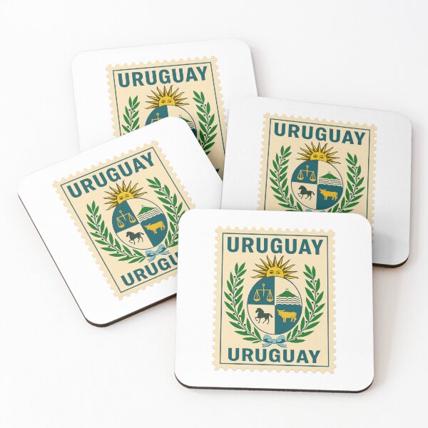 Item preview, Uruguay National Coat of Arms Vintage Postage Stamp  designed and sold by CleanQuotes.