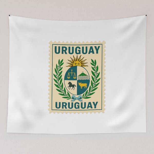 Item preview, Uruguay National Coat of Arms Vintage Postage Stamp  designed and sold by CleanQuotes.
