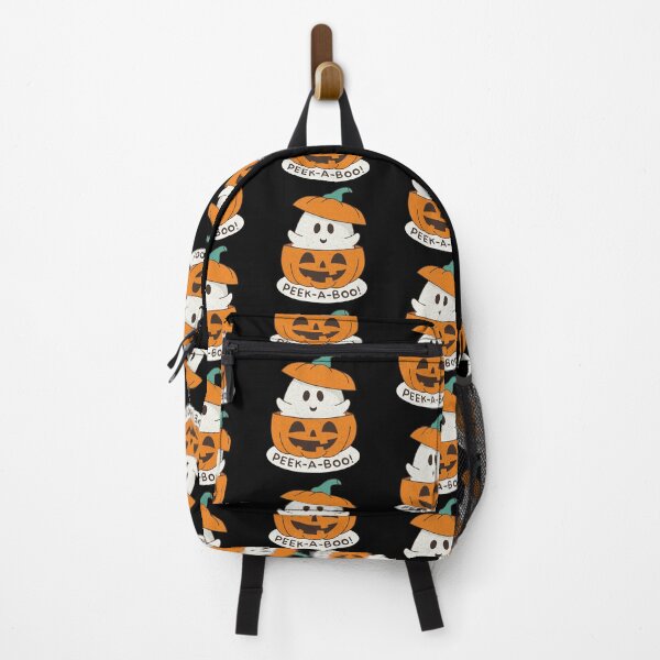 Item preview, Peek-A-Boo! Cute Ghost in Pumpkin | Spooky Cute Kawaii Halloween Art designed and sold by SingerNZ.