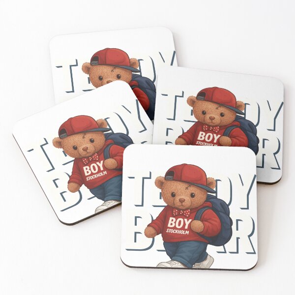 Item preview, Red Vintage Gentleman Teddy Bear – Cute Dapper Style designed and sold by HubertLovGifts.