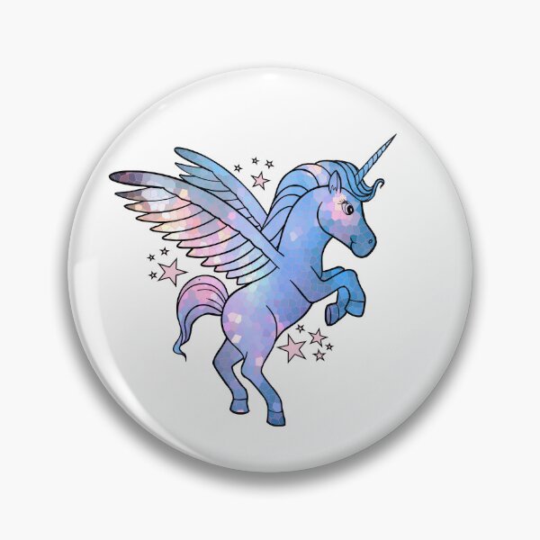 Item preview, Baby blue magical unicorn  designed and sold by GingerLabz.