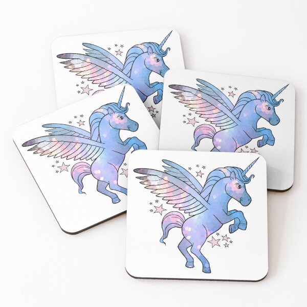 Item preview, Baby blue magical unicorn  designed and sold by GingerLabz.