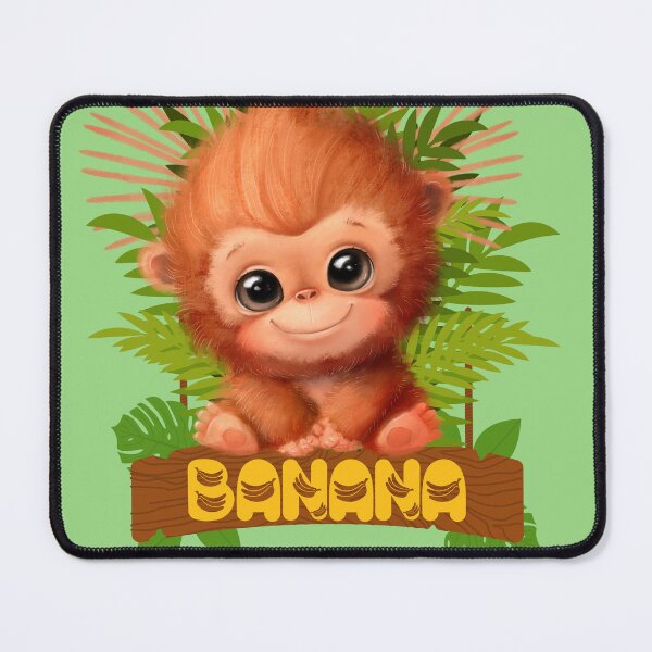 Item preview, Cute Baby Monkey - Banana Jungle Design designed and sold by LulitasDreams.