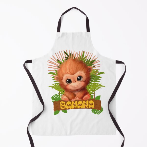 Item preview, Cute Baby Monkey - Banana Jungle Design designed and sold by LulitasDreams.
