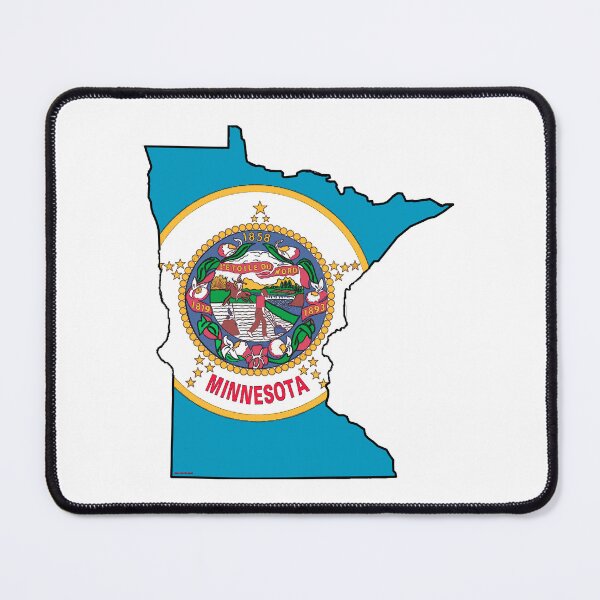 Item preview, Minnesota Map with Minnesota State Flag designed and sold by Havocgirl.