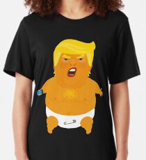 Giant Inflatable Trump Baby Slim Fit T-Shirt