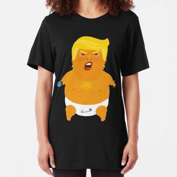 Giant Inflatable Trump Baby Slim Fit T-Shirt