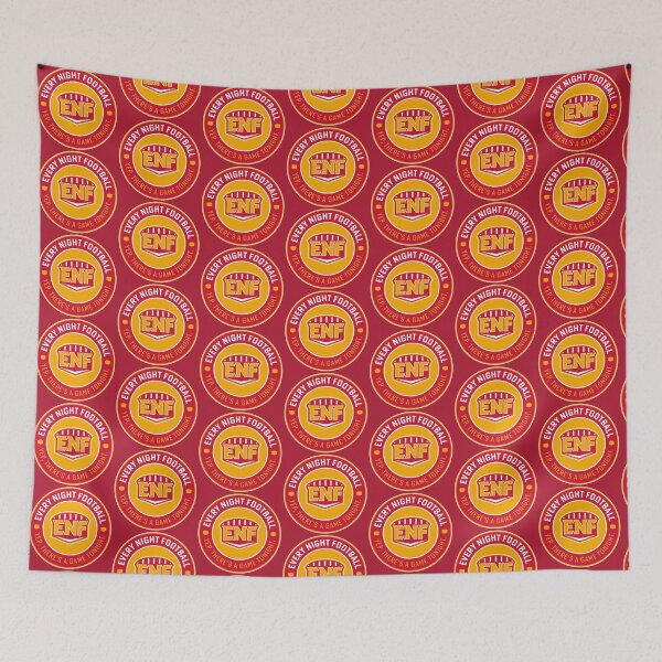 Item preview, Every Night Football "Circular Slogan" (Red & Yellow) designed and sold by GX3-Creative.