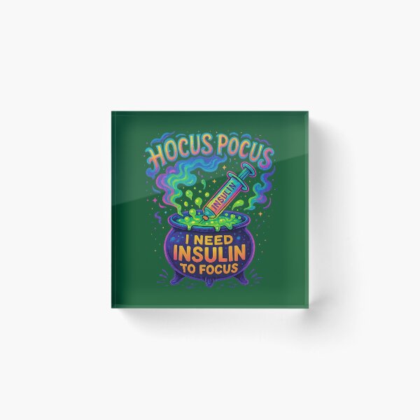 Item preview, Hocus Pocus I Need Insulin To Focus – Funny Diabetes Halloween Design designed and sold by LunaSpellStudio.
