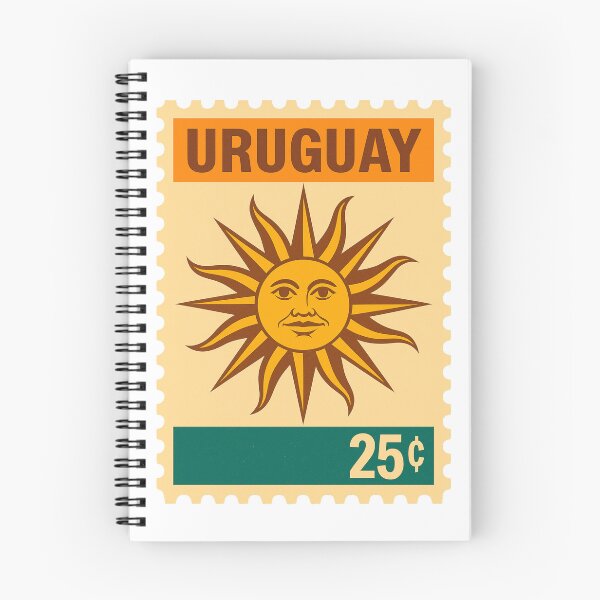 Item preview, Uruguay Sun of May Vintage Postage Stamp Illustration designed and sold by CleanQuotes.