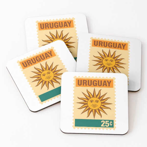 Item preview, Uruguay Sun of May Vintage Postage Stamp Illustration designed and sold by CleanQuotes.