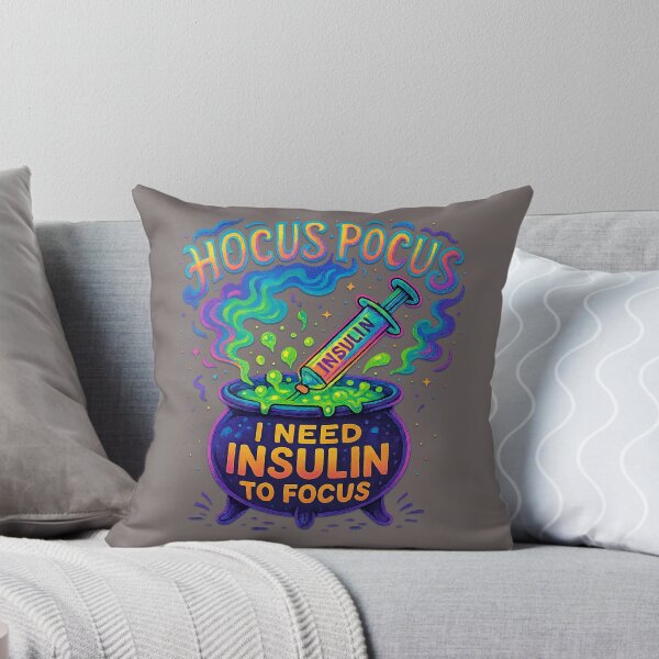 Item preview, Hocus Pocus I Need Insulin To Focus – Funny Diabetes Halloween Design designed and sold by LunaSpellStudio.
