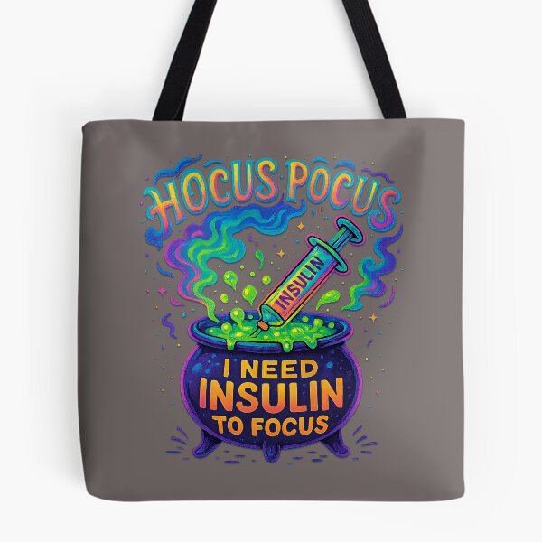 Item preview, Hocus Pocus I Need Insulin To Focus – Funny Diabetes Halloween Design designed and sold by LunaSpellStudio.