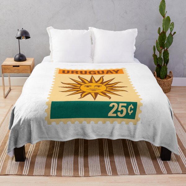 Item preview, Uruguay Sun of May Vintage Postage Stamp Illustration designed and sold by CleanQuotes.