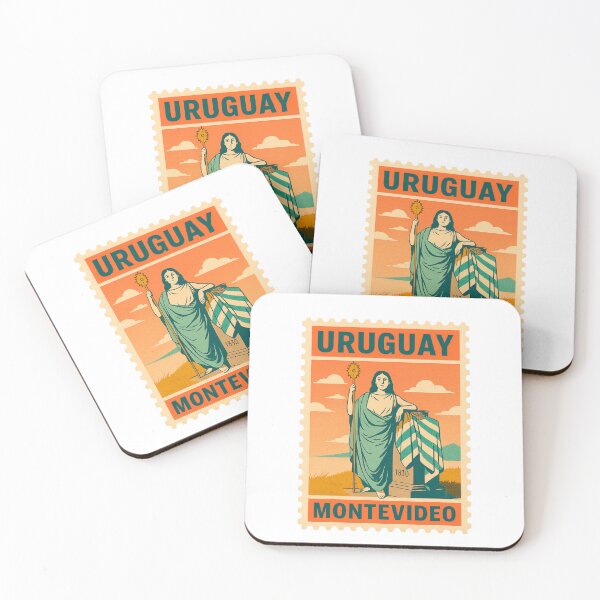 Item preview, Uruguay Patria Allegory Vintage Postage Stamp Illustration designed and sold by CleanQuotes.