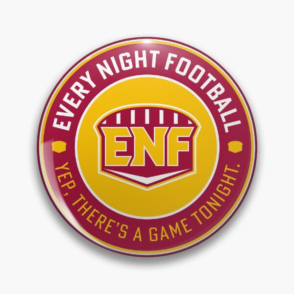 Item preview, Every Night Football "Circular Slogan" (Cardinal & Yellow) designed and sold by GX3-Creative.