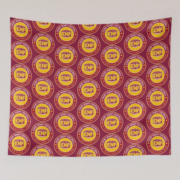 Item preview, Every Night Football "Circular Slogan" (Cardinal & Yellow) designed and sold by GX3-Creative.