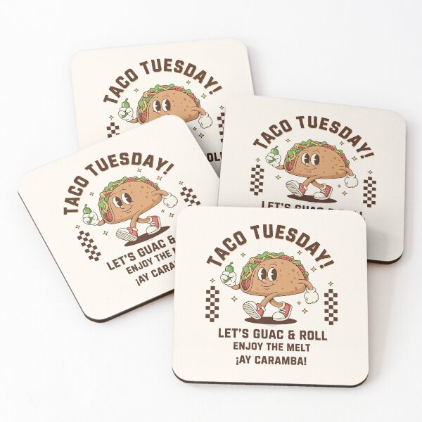 Item preview, Taco Tuesday! Let's Guac & Roll Retro Cartoon designed and sold by HoopeStylee.